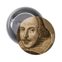 Stiche Shakespeare Droeshout Anstecknadel