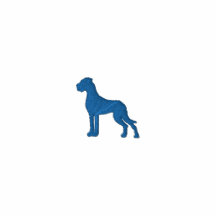 Stick Dogge blau 2,7 x 2,59 cm Polohemd