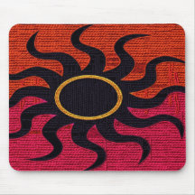 Stickerei Sun 2 Mousepad
