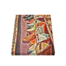 Stiefel wickelten Leinwand ein Leinwanddruck