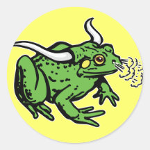 Stier-Frosch durch Mudge Studios Sticker