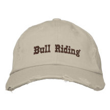 Stier-Reiten Bestickte Baseballmützen