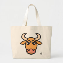 Stier - verträumt taschen