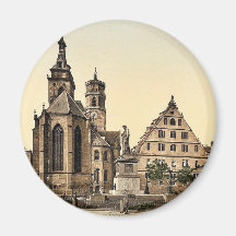 Stiftkirche, Stuttgart, Wurtemburg, Deutschland se Kühlschrankmagnete