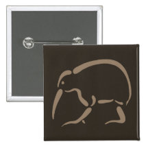 Stilisierte Kiwi Buttons
