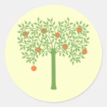Stilisierter Orangenbaum Stickers