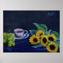 Stillleben 0004 mit Teacup Plakatdruck