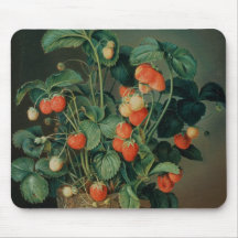 Stillleben mit Erdbeeren Mousepads