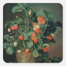 Stillleben mit Erdbeeren Sticker