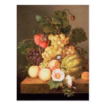 Stillleben mit Frucht Postkarte