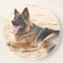 Stillstehende Schäferhund-HundeUntersetzer