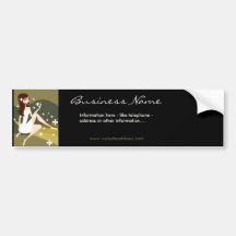 Stilvolle Dame Autoaufkleber