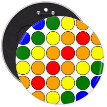 Stilvolle Geschenke für Mädchen: Regenbogen-Tupfen Button
