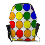 Stilvolle Geschenke für Mädchen: Regenbogen-Tupfen Kurier Tasche