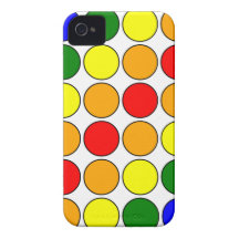 Stilvolle Geschenke für sie: Regenbogen-Tupfen Case-Mate iPhone 4 Hüllen