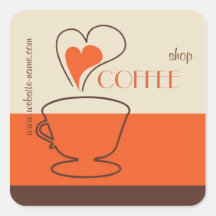 Stilvoller Kaffeestube-Aufkleber