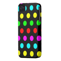 Stilvoller u. bunter Tupfen iPhone 4/4s Kasten iPhone 4 Cover