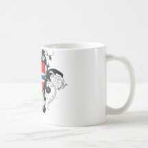 Stilvolles Norwegen Tasse