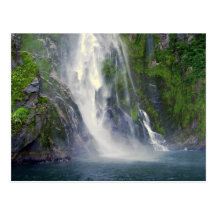 Stirlings-Fälle, Milford Sound, NZ Postkarte