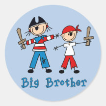 Stock kapert großen Bruder Stickers