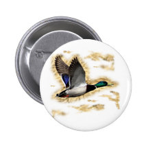 Stockenten-Enten-Jagd Button