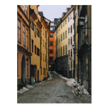 Stockholm-Straßen-Postkarte