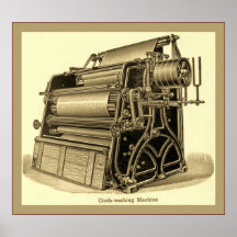 Stoff-Waschmaschine Posterdrucke