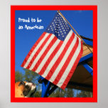 Stolz, ein amerikanisches Boxerplakat zu sein