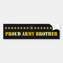 Stolze Armee-Bruder-Sterne Autosticker