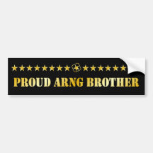 Stolze ARNG Bruder-Sterne Auto Sticker