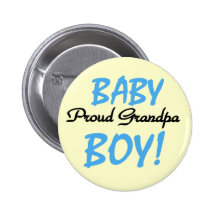 Stolze Großvater-Baby-T-Shirts und Geschenke Anstecknadelbuttons