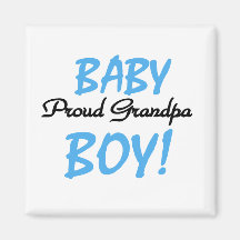 Stolze Großvater-Baby-T-Shirts und Geschenke Kühlschrankmagnet