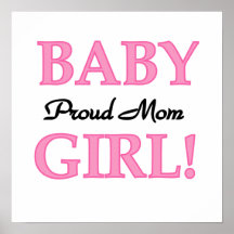 Stolze Mamma-Baby-Geschenke Poster