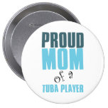 Stolze Mamma eines Tuba-Spielers Anstecknadelbutton
