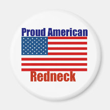 Stolzer amerikanischer Redneck Kühlschrankmagnet