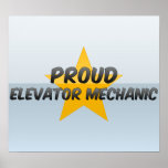 Stolzer Aufzugs-Mechaniker Posterdrucke
