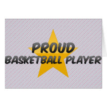 Stolzer Basketball-Spieler Grußkarte