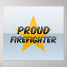 Stolzer Feuerwehrmann Posterdrucke