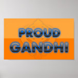 Stolzer Gandhi, Gandhi Stolz Plakatdrucke