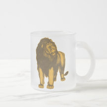 Stolzer Löwe-mattierter Becher Tee Tassen