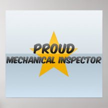 Stolzer mechanischer Inspektor Plakat