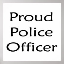 Stolzer Polizeibeamte Plakatdrucke