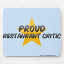 Stolzer Restaurant-Kritiker Mauspad
