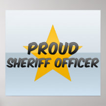 Stolzer Sheriff-Offizier Plakate