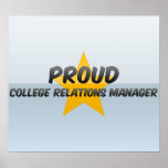 Stolzer Uni-Beziehungs-Manager Posterdrucke