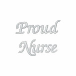 Stolzes Nurse-R.P.N./White auf Schwarzem Besticktes Kapuzenpulli