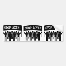 Stoppen Sie ACTA Auto Aufkleber