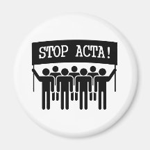 Stoppen Sie ACTA Kühlschrankmagnete