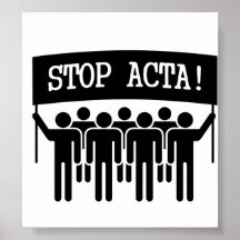 Stoppen Sie ACTA Plakat