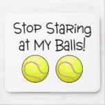Stoppen Sie, entlang meiner Bälle (Tennisbälle) an Mousepads